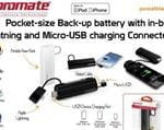 Promate pocketmateLT Pocket-size Back-up battery with in-built Lightning and Micro-USB charging 6959144000244