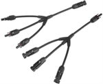 Solarix MC4 Y Connector 3 Way To 1 Way Solar Panel Combiner Cable Set - 4 mm Diameter Contact Pin SOLPAMY031