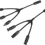 Solarix MC4 Y Connector 3 Way To 1 Way Solar Panel Combiner Cable Set - 4 mm Diameter Contact Pin SOLPAMY031