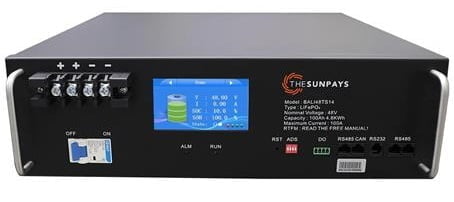 Solarix SunPays 48V 100Ah LiFePo4 Single Battery Module BALI48TSB14