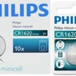 Philips Minicells Battery CR1620 Lithium-Sold as Box of 10 CR1620/00B