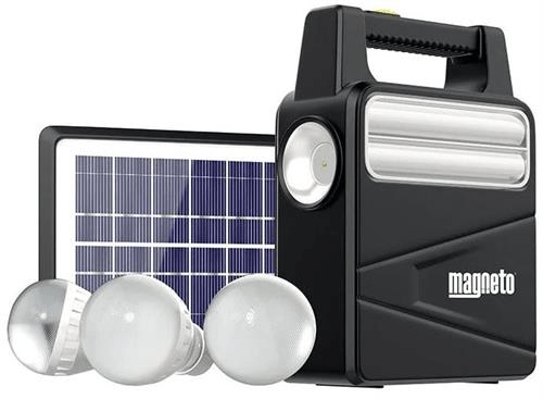Tevo Magneto Home Solar Lighting System- Dual Solar-Powered or AC Rechargeable Solution DBK254