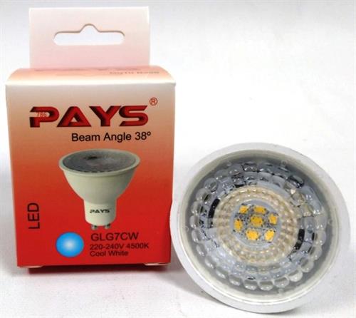 Noble Pays GU10 LED Downlight Lamp Cool White- Low Energy Consumption GLG7CW