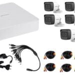 Hikvision 8 Channel DVR (DS-7108HGHI-M1) with 8x 1080p HD Bullet Cameras (DS-2CE16D0T-EXIPF 2.8mm) DIY Combo Kit HIK8CHKIT