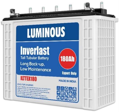Solarix Luminous 12V 180AH Flooded Tall Tubular Battery- Tubular Plate Design ILTTEX180