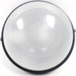 Noble Pays Round Bulkhead Light Fitting Large Black- 240mm Diameter LIGBLP