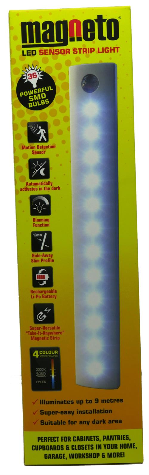 Tevo Magneto LED Sensor Strip Light - 4 colours DBK298