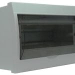 Solarix 8 Way Power Distribution Box Unpopulated with Transparent Cover SOLDBL8WAY