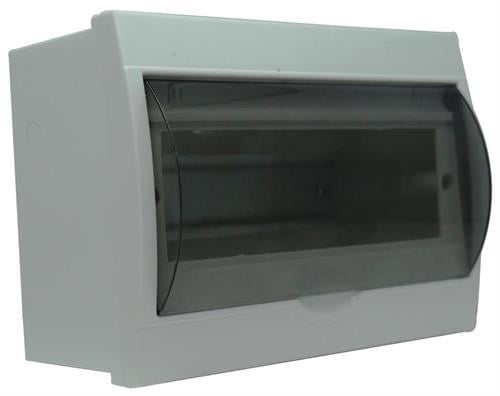 Solarix 8 Way Power Distribution Box Unpopulated with Transparent Cover SOLDBL8WAY