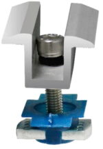 Solarix Mid Clamp 40mm ELL Solar Panel Mounting- Aluminium 6005 T5 And Stainless Steel 40-50mm