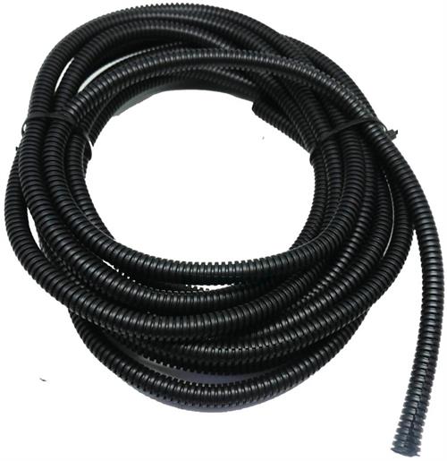 Solarix Flexible Split Cable Sleeving Conduit 10mm Diameter PVC Black 5 Metre SOLFC10MM5MBLK