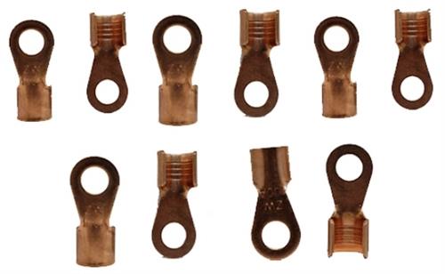 Solarix Non Insulated Copper Battery Cable Lug 25 x 8mm Pack of 10 SOLLUG258CPNI
