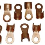 Solarix Non Insulated Copper Battery Cable Lug 35 x 10mm Pack of 10 SOLLUG3510CPNI