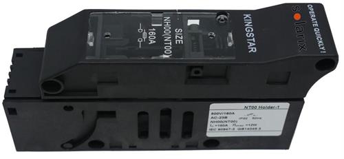 Solarix NT00 Rail Mount 1 Pole 160A DC Fuse Holder Sold as A Single Unit SOLNT00160A1PC