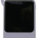 Viaking Power Bank 10000 mAh Capacity- Colour Purple, Input and Output Voltage 5V 2.4A, Includes Charging Cables For Micro USB, Type-C And Lightning, Built-In Dual LED Flash Lights, Built-In Battery Level Indicator, Micro USB, USB.20 and Type-C Charging Ports, Retail Box , 1 year Limited Warranty