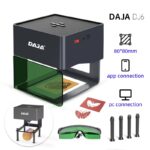 DAJA DJ6 Small Desktop and Portable Laser Marking Machine Integrated Print Metal Plastic Wood